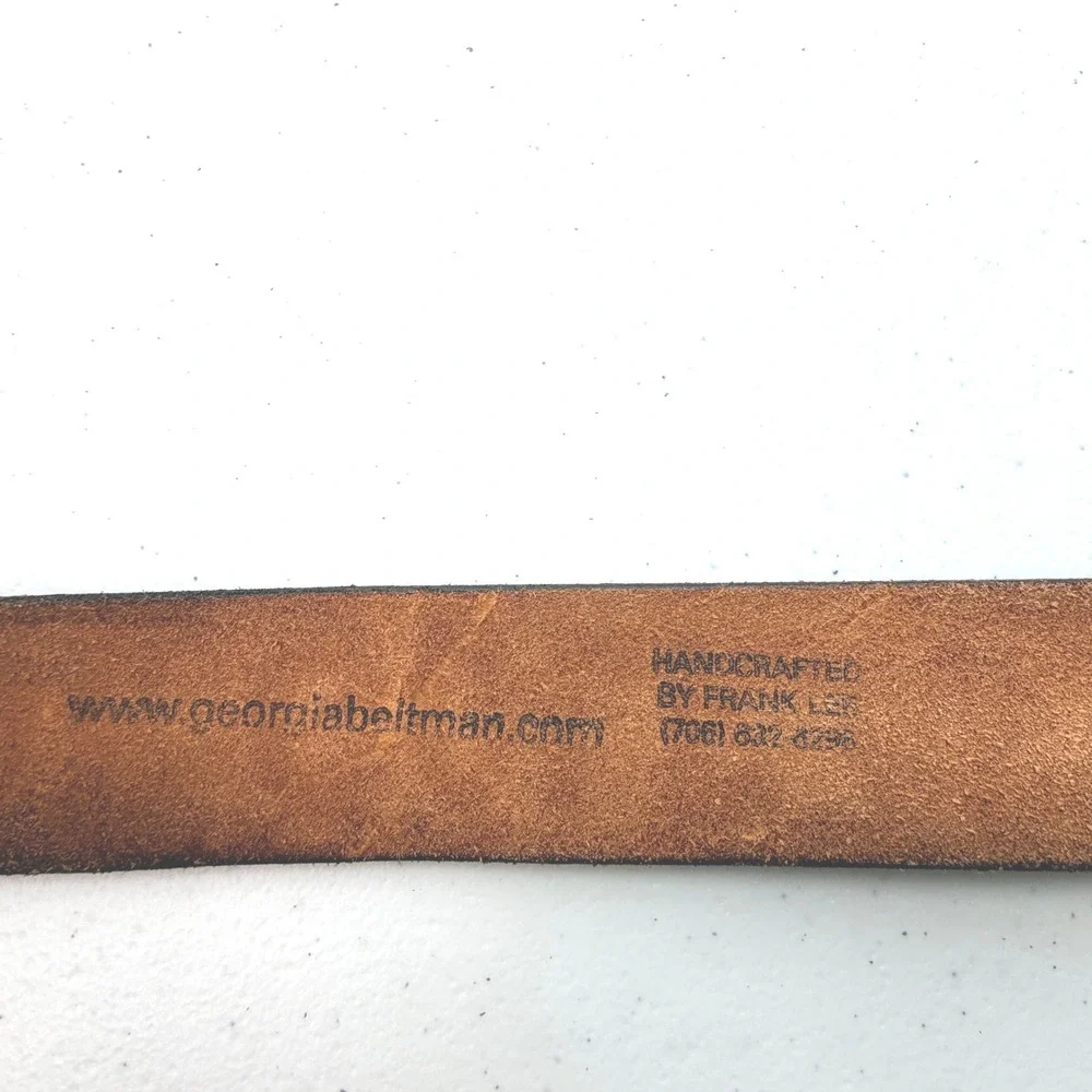 GA Beltman Golf Leather Belt Brown Handcrafted meas. 38-42